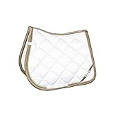 Anzahl der artikel: 1 HKM Golden Gate Bit Schabracke, Weiß, Dressur Größe, 7465-1200-Dressur