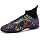 KUUK Football Shoes Artificial Grass Men's Indoor Shoes Football Turf Football Boots For Boys Indoor AG FG TF Training Shoes Outdoor 43 EU 028 Tf Black