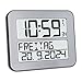 Produktbild TFA Dostmann Timeline Max Funk-Wanduhr, 60.4512.54, digital, übersichtliche Funkuhr, Seniorenuhr, Demenzuhr, mit ausgeschriebenem Wochentag & Datum, mit Weckfunktion, 25,8 x 3 x 21,2 cm, Silber
