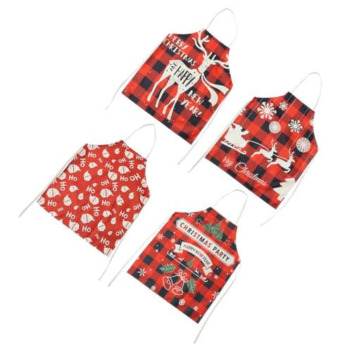 Tabliers de Noël pour cuisine et fêtes : l'esprit tartan en famille
