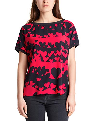 MARC CAIN SPORTS T-Shirts Camiseta, Multicolor (Midnight Blue 395), 38 (Talla del Fabricante: 2) para Mujer
