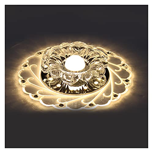 Plafonnier salon cristal LED mode moderne avec éclairage coloré de luxe