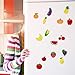 15 Pieces Fruit Fridge Magnets Vegetable Refrigerator Magnets Fruit Whiteboard Magnetic Stickers for Home Decoration