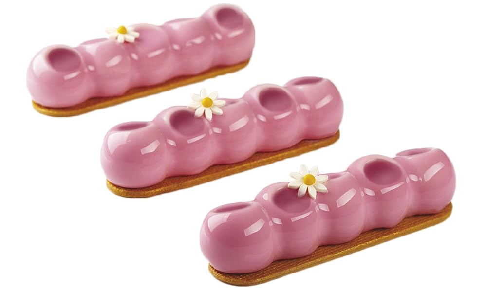 Pavoni PX4352 Antonio Bachour Pavoflex Silicone Mold with 14 Cavities 1.26 Inch x 5.12 Inch x 1.10 Inch High