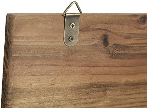 Flexzion Rustic Wood Entryway Mail Sorter Holder, Wall Mount Mudroom Storage Organizer with Blackboard Chalkboard Memo Board Message Sign & Key Hook Rack/f Front Door Furniture Accessory Home Office
