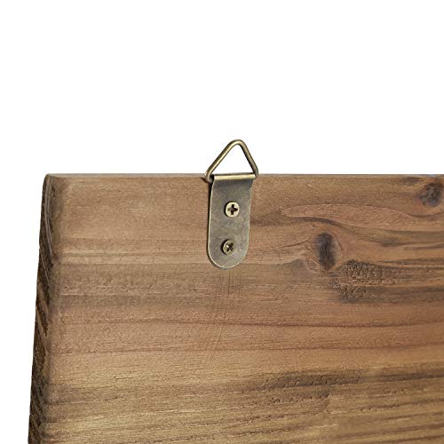 Flexzion Rustic Wood Entryway Mail Sorter Holder, Wall Mount Mudroom Storage Organizer With Blackboard Chalkboard Memo Board Message Sign & Key Hook Rack/F Front Door Furniture Accessory Home Office #TOP4
