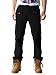 OCHENTA Men's Cotton Washed Multi Pockets Military Cargo Pant #3380 Black 32