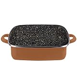 Magefesa COPPER Boîte à gâteau carrée 27 sans couvercle en verre, acier émaillé vitrifié, en cuivre, induction et lave-vaisselle