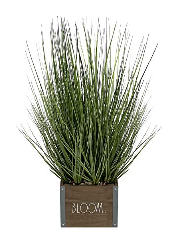 Rae Dunn Home Decor Plants - Artificial Plants for Home Decor Indoor - Rustic Planter with Fake Plants for Room, Coffee Table Centerpiece, Outdoor Table Decor, Bathroom Counter Decor, Window Sill