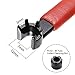 uxcell Collet Chuck Wrench Spanner for ER8M Clamping Nut Milling Machine Lathe Chuck Holder Tool with Red Non-slip Handle 2pcs