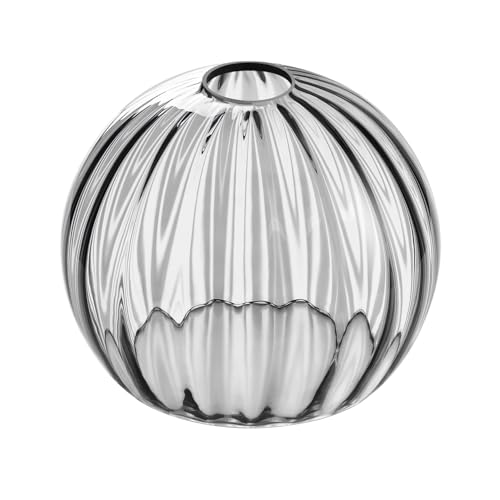Image of Clear Glass Shade,Replacement Globe & Cover for Lighting Fixture, 8 inch Diameter, Replacement with 1.65 Inch Fitter for Wall Lamps Chandeliers or Ceiling Light (1, 8Inch - Gray Glass)