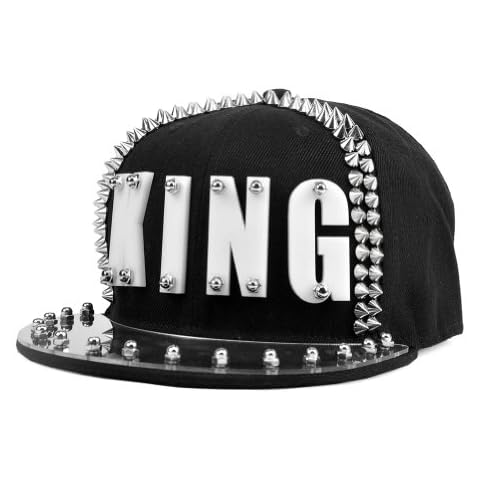 Locomo Men Women Black Hedgehog Spike Acrylic King Baseball Cap Snapback FFH068 Cover