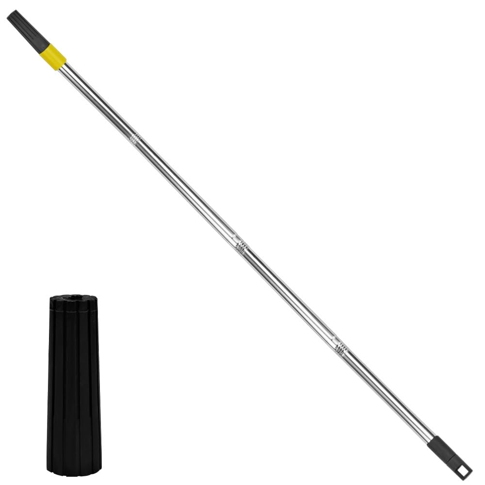 Favengo Palo Extensible para Rodillo de Pintura Alargador Extensible para Rodillo de Pintura Palo Mango Telescópico Alargador de Acero Extensible: 1.1 m Telescópico para Rodillo de Pintura/Limpieza