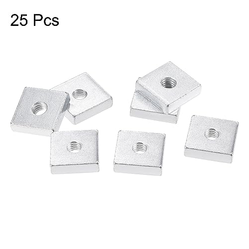 QUARKZMAN Sechskantmuttern, M6x18mmx5mm verzinkter metrischer Grobgewinde-Sortimentskasten, 25 Stück