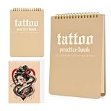 Tattoo Practice Skin Book, ATOMUS 10 Sheets Blank Microblading Practice Skin with Barrier, 1mm Soft Removable Fake Skin Great for Artist Beginner Practice