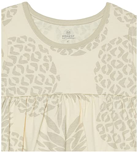 Honestbaby Baby Girl's Organic Cotton Novelty T-Shirts Multi Pack, Pineapple Leaf, 4T #TOP5
