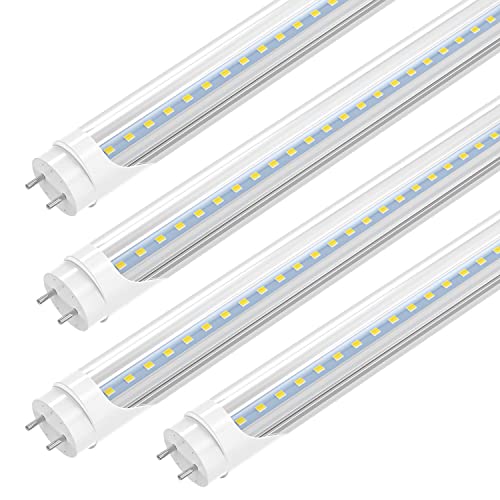 CNSUNWAY LIGHTING T8 T10 T12 4 Foot LED Bulbs, 22W(50W Equiv.), 5000K Daylight, 2400LM High Brightness, Dual-End Powered, Ballast Bypass, LED Fluorescent Replacement Bulbs -25 Pack