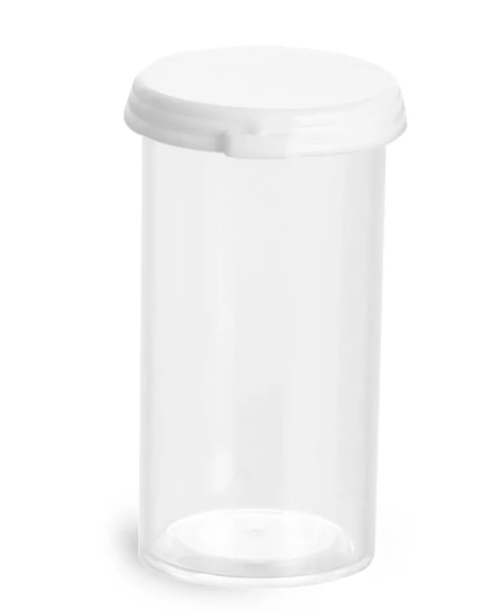 SKS Bottle & Packaging Clear Styrene Plastic Vials with Snap Caps, 15 Dram Storage Tubes with Caps, High Clarity Vials, Secure Seal, for Bath and Body, Craft Storage, Beads, Dry Herbs, Pack of 72