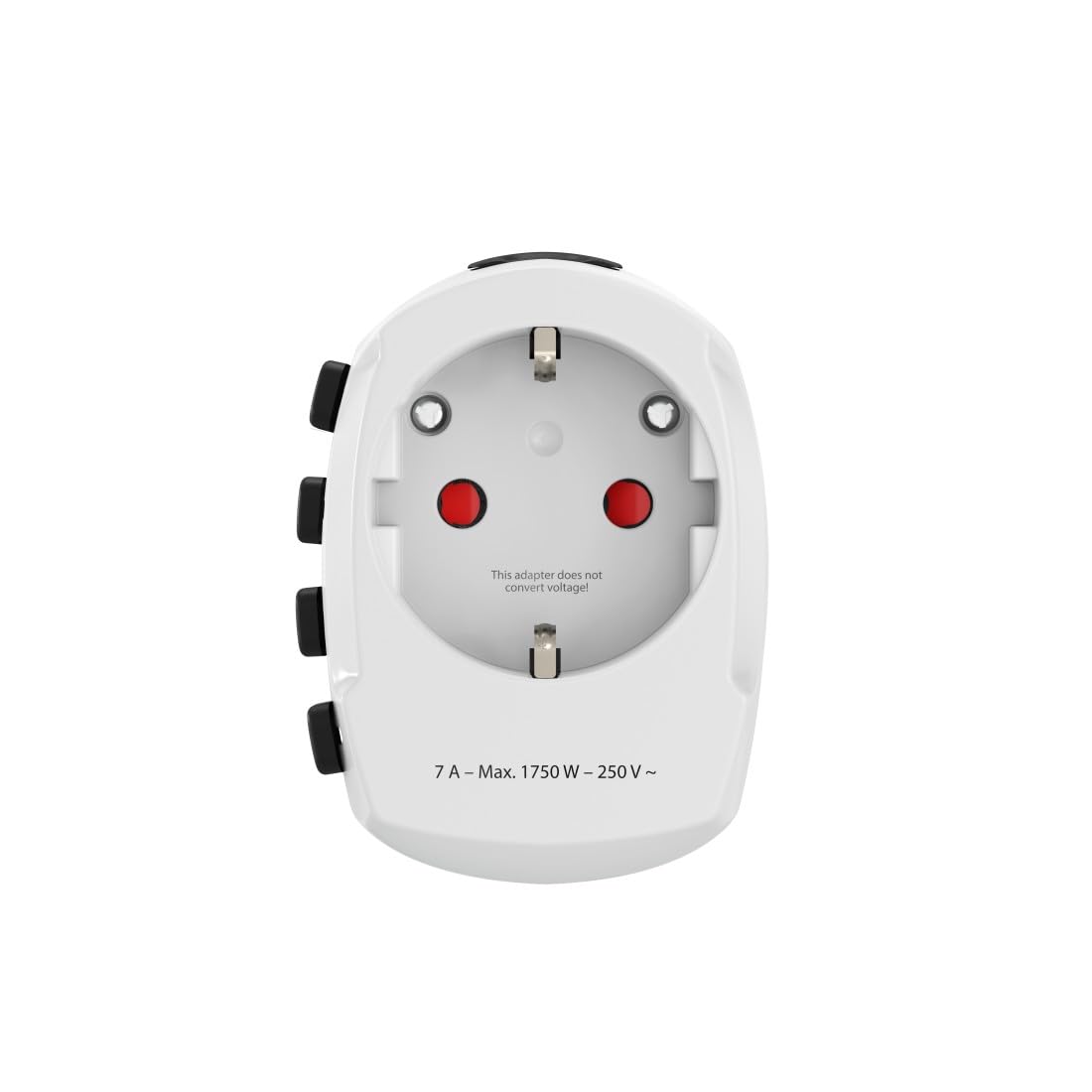 Hama Adapter podróżny na całym świecie (uniwersalny adapter podróżny do ponad 150 krajów, typ G/typ B/typ I/typ J/typ L/typ N, do urządzeń z wtyczką typu C, E i F, zestyk ochronny, wymienny