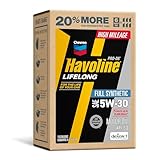 Havoline Motor Oil 5w30 PRO-DS Lifelong Full Synthetic Smart Change Engine Oil,...