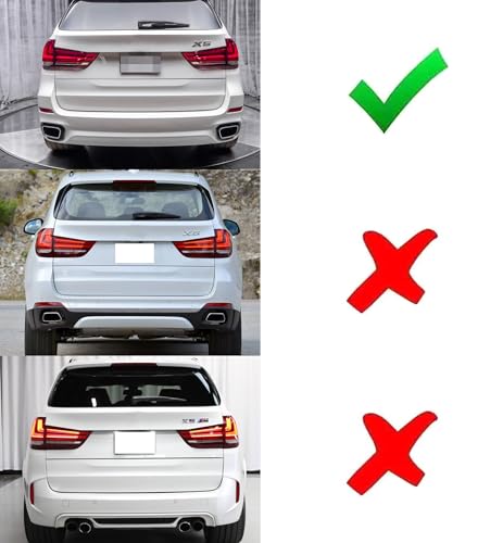Image of iJDMTOY Dark Smoked Lens Rear Bumper Reflector Lenses Compatible With 2014-2019 BMW F15 X5 w /M-Package Bumper ONLY, OE-Spec LH RH Assembly