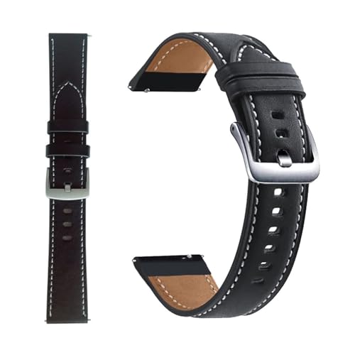 Bracelet de montre interchangeable en cuir véritable compatible boîtier 45mm et S3 - 4