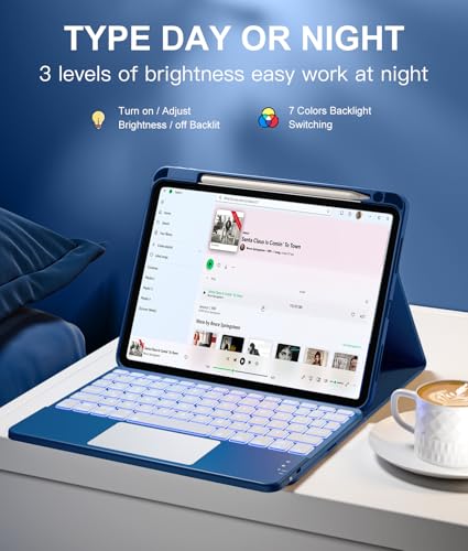 Funda con teclado iPad Air 4 y 5 generación trackpad preciso y acabado sofisticado 5
