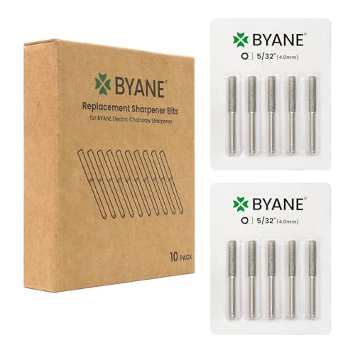Byane Diamond Chainsaw Sharpening Bits for Carbide Chain - 5/32(4.0mm)