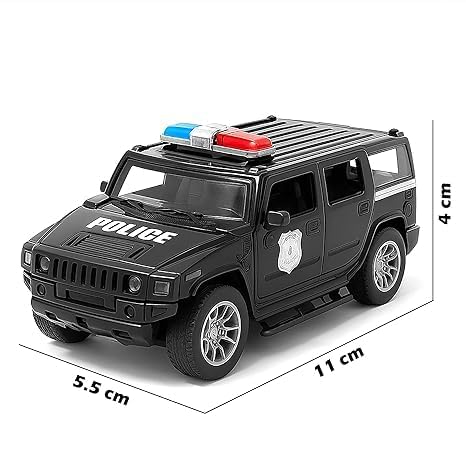Image of Amisha Gift Gallery Diecast Toy Police Car Toy Set for Kids, 4 Pcs