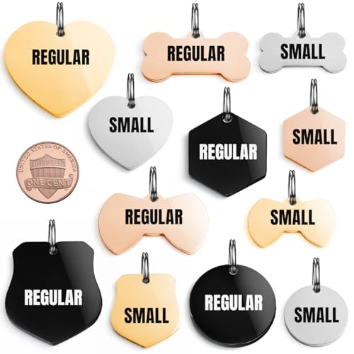 Zorweet Dog And Cat Id Tags Engraved For Pets Personalized Engraved And Personalized Stainless Steel Id Tags Custom Text Engraved On Both Sides thumb #2
