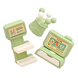 LRXIYODE Kleiner Kasse Spielzeug Kassenmodell aus Kunststoff mit Glatter Oberfläche Sicher und Kompakt Puppenhaus Registerkasse für Kinder und Rollenspiele zu Hause Büro Einkaufszentrum