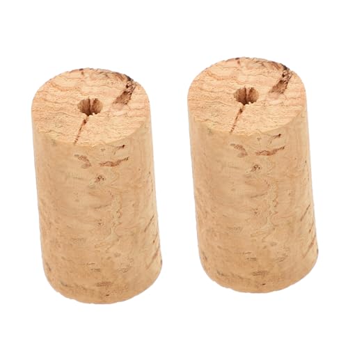 BESPORTBLE 2Pcs Wooden Flute Head Corks Lightweight Flute Accessories for Use for Beginners and Professionals Safe Cork Plugs for Damage Playing