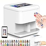 DDZJTPP Stampante Intelligente per Unghie Stampante Digitale Intelligente per Nail Art Stampante 3D per Nail Art + Riconoscimento Ai del Viso Dell'unghia Risoluzione del Display 1024 X 600 Pixel