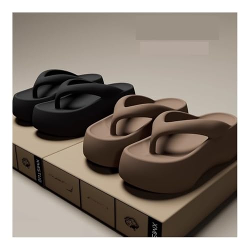 Sandals, Women's 7.0" Height Boost Flip Flops - Thick Cushion Summer Beach Sandals Slippers4