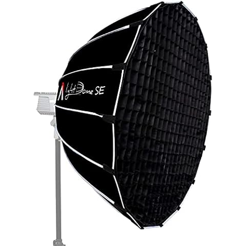 Aputure Light Dome SE Softbox 90 cm Difusor con rejilla de panal y bolsa de transporte compatible con Amaran 100D/X 200D/X Aputure 120D II 300D II 300X Godox sl60w Bowens Mount LED Video Lights Cover