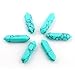 Hexagonal 30pcs Bullet Shape Healing Pointed Chakra Beads Crystal DIY Stone Beads Randow Color for Pendant Necklace Jewelry Making