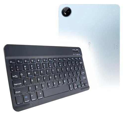 BoxWave Keyboard Compatible with vivo Pad5 - SlimKeys Bluetooth Keyboard, Portable Thin with Chiclet-Style Keys - Jet Black