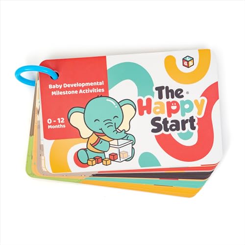 Happy Start Award-Winning Activity Cards, Baby Milestone Cards, 0-12 Months