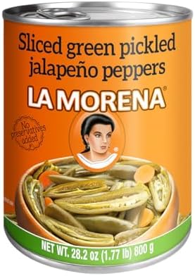 La Morena Sliced Jalapeño Peppers, 28oz (1 unit) (Packaging may vary)