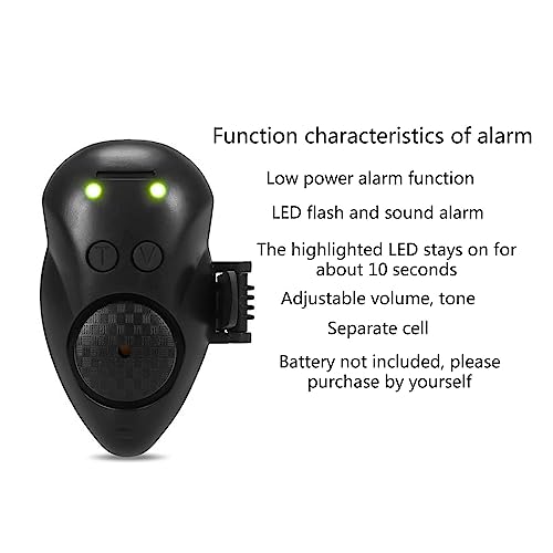 Decours Biting Alarm, Fishing Alerts Sounds Indicators with LED Light for Outdoor Electronic Indicators