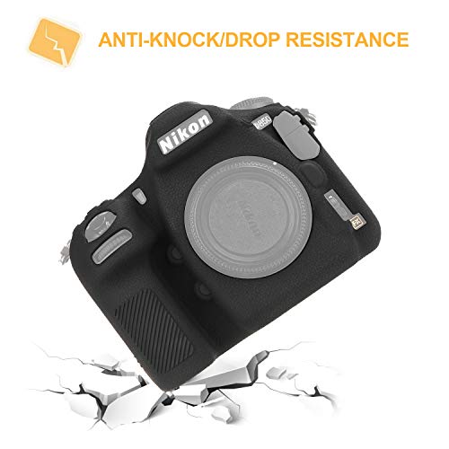 Stseetop Nikon D850 Case, Professional Silicone Rubber Camera Case Cover Detachable Protective Cae For Nikon D850 (Black) #TOP2