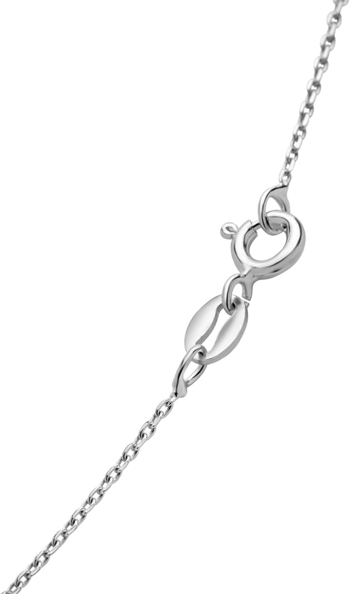 SuperJeweler 14K Solid Gold Solitaire Pendant Necklace with 0.125 Carat (3mm) Gemstone w/Durable Gold-Filled Setting | 18" Sterling Silver Chain Included | Multiple Gemstone Options Available - Image 5