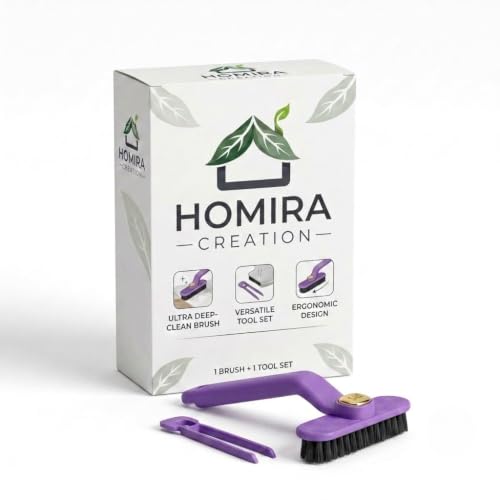 HOMIRA Multi-Function Bathroom Plastic Cleaning Brush 360° - Door Rail, Bathroom, Tiles Cleaning, Floor Cleaner, Kitchen & Home - Multi Purpose Safai Tool
