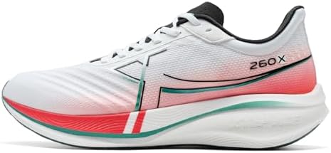 XTEP Laufschuhe Herren 260X,Upgraded Marathonlaufschuhe mit 85% Dämpfung, Renntraining Leichter Carbon-Platte, Wettkampf-Laufschuhe Gedämpft Atmungsaktiv rutschfest
