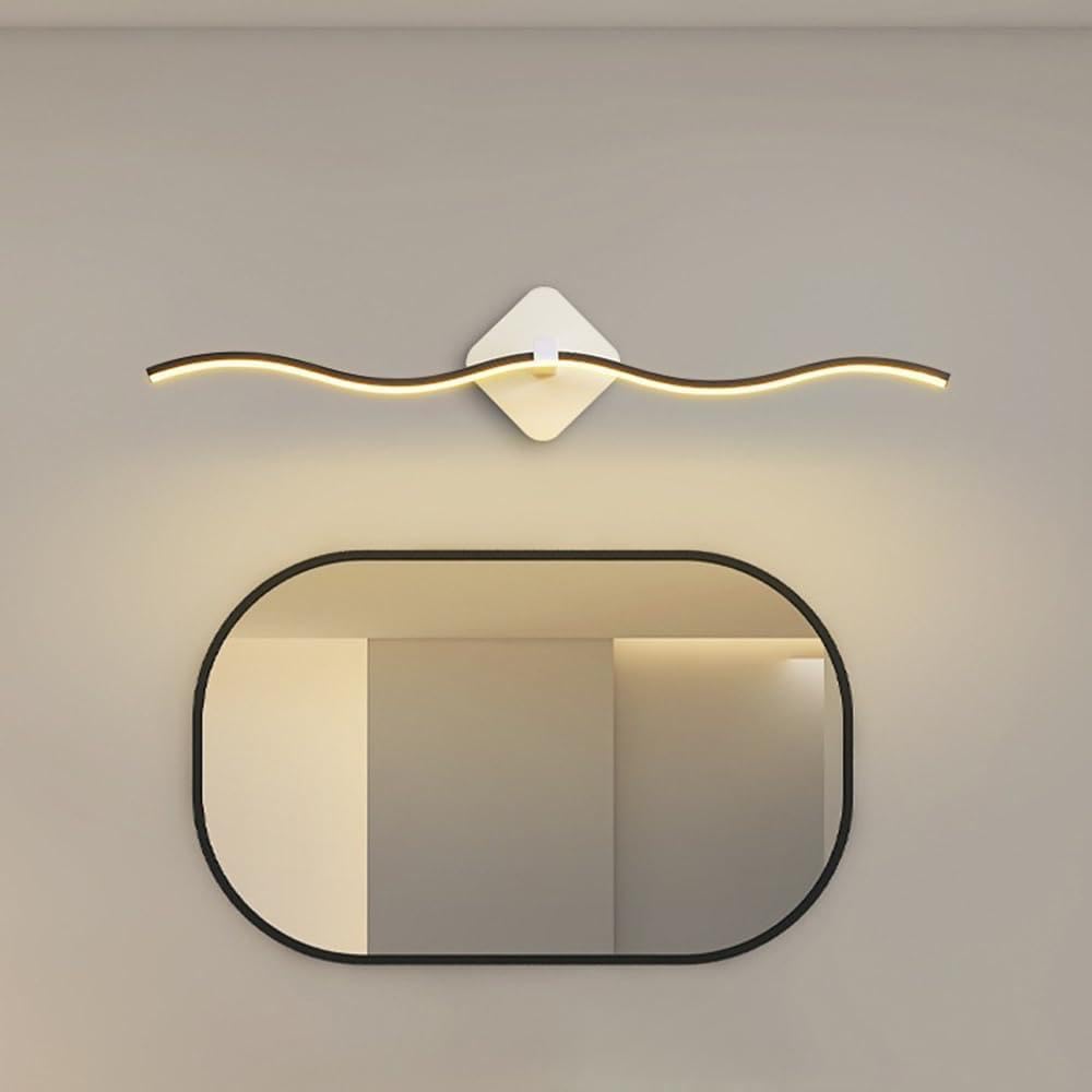 Lustro świetlne LED 12 W 60 cm, lampa ścienna do łazienki IP44, 110-240 V, 1200 lumenów (16 W (80 cm)