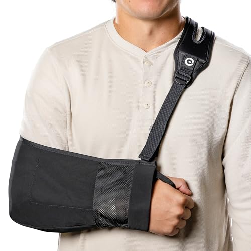 HealJoy Pro Arm Sling with Split-Strap Support – Ergonomic Shoulder & Arm Brace, Lightweight Breathable Mesh, Adjustable Left or Right, Pain-Relief Comfort for Men & Women