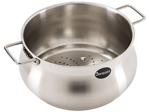 Barazzoni Tummy Colapasta Vapo, Acciaio Inox 18/10, Diametro Cm 22. Made In Italy.