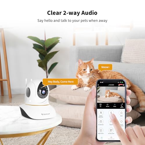 VSTARCAM-Pet-Camera-for-Cats-Interactive-Dog-Cat-Toy-Camera-with-3MP-IR-Night-Vision-Motion-Detection-2-Way-Audio-Cat-Camera-with-Phone-APP-for-Indoor-Adult-CatsKittensDogs