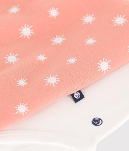 Petit Bateau Baby Mädchen A0CGB Overall-Set, Aprikose/Marshmallow, 0 Monate