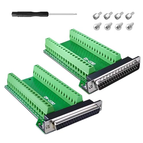 DB37 adaptateur de bornier à vis 37 broches femelle pour câblage et raccordement sans soudure
